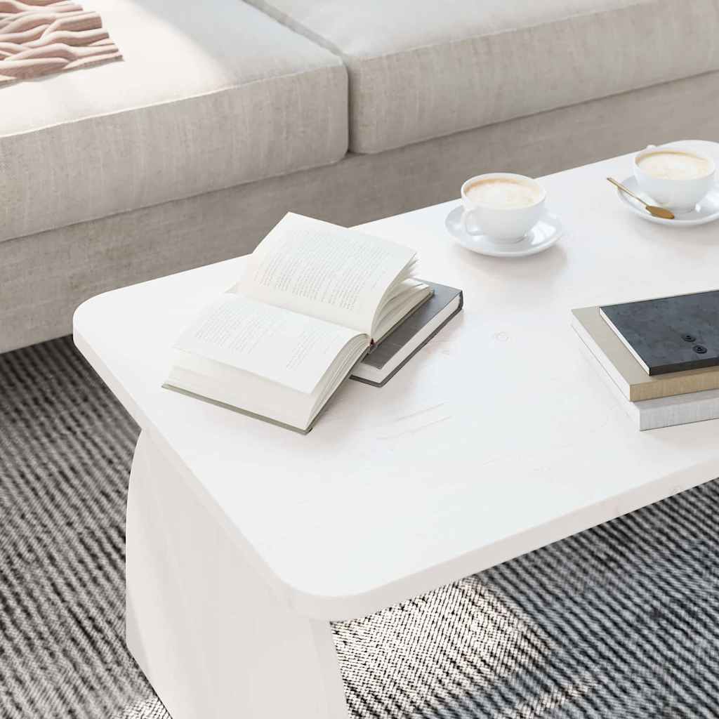 vidaXL Coffee Table White 80 x 50 x 31 cm Solid pine wood 5