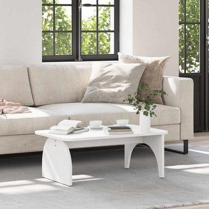 vidaXL Coffee Table White 80 x 50 x 31 cm Solid pine wood 1