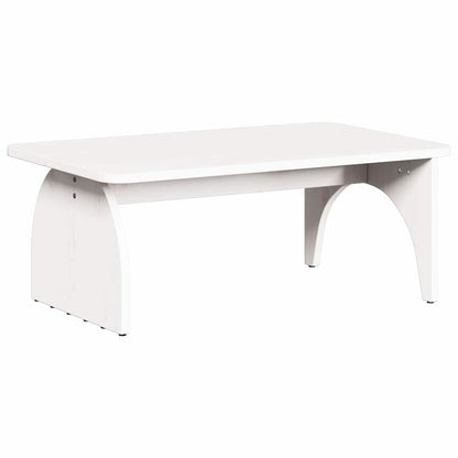 vidaXL Coffee Table White 80 x 50 x 31 cm Solid pine wood 2