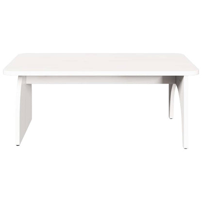 vidaXL Coffee Table White 80 x 50 x 31 cm Solid pine wood 6