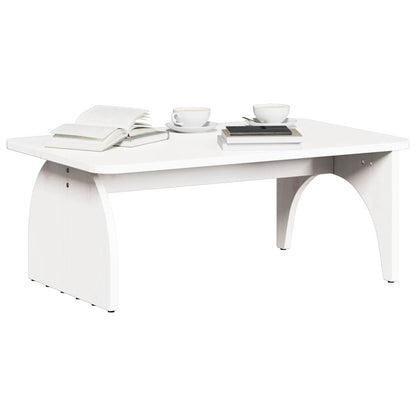 vidaXL Coffee Table White 80 x 50 x 31 cm Solid pine wood 3