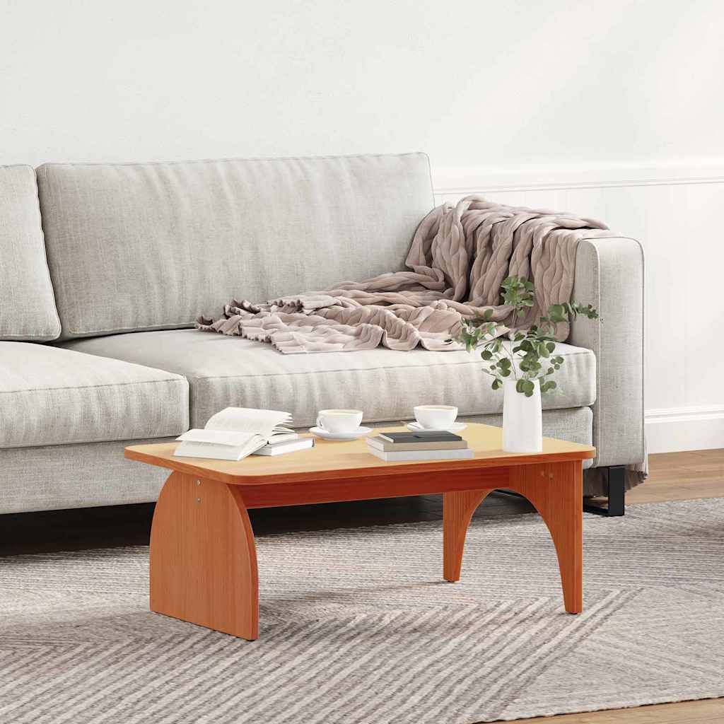 vidaXL Coffee Table Wax Brown 80 x 50 x 31 cm Solid pine wood 4