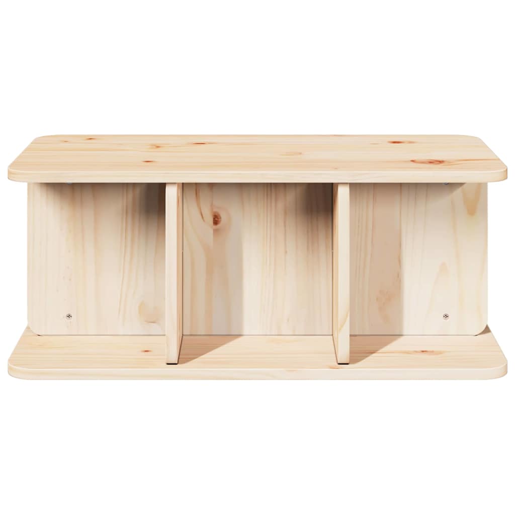 vidaXL Coffee Table Natural 80 x 39.5 x 33.5 cm Solid pine wood 6