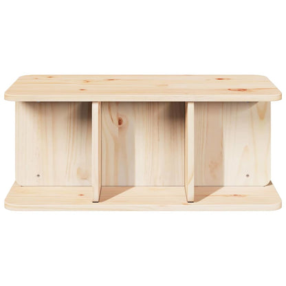 vidaXL Coffee Table Natural 80 x 39.5 x 33.5 cm Solid pine wood 6