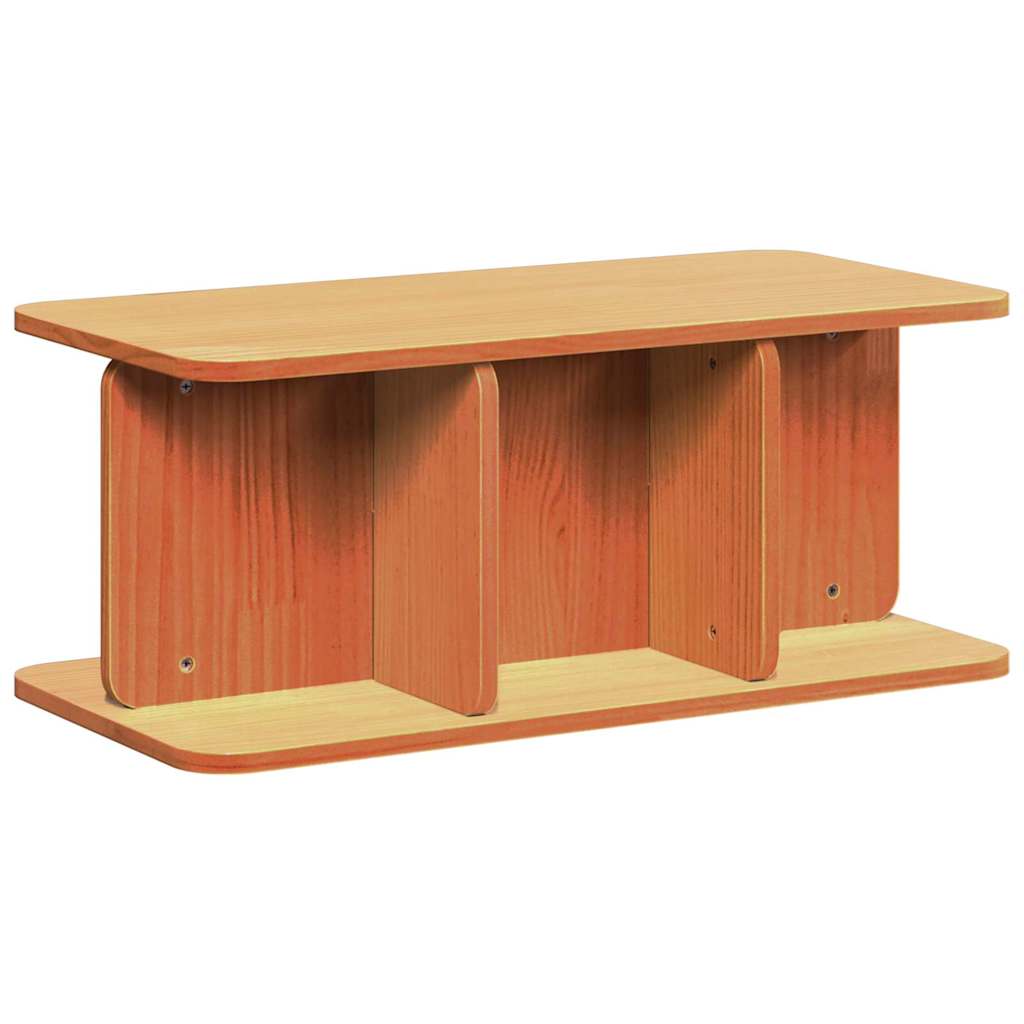 vidaXL Coffee Table Wax Brown 80 x 39.5 x 33.5 cm Solid pine wood 2