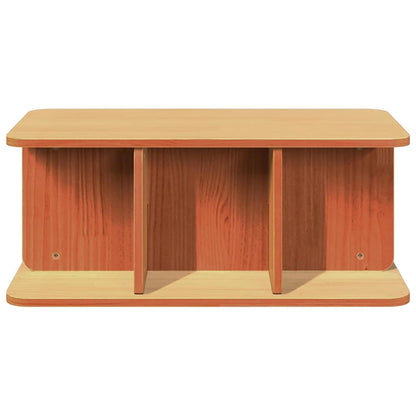 vidaXL Coffee Table Wax Brown 80 x 39.5 x 33.5 cm Solid pine wood 6