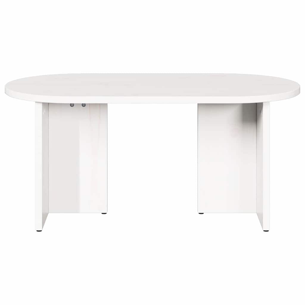 vidaXL Coffee Table White 80 x 39.5 x 35 cm Solid Pine wood 6