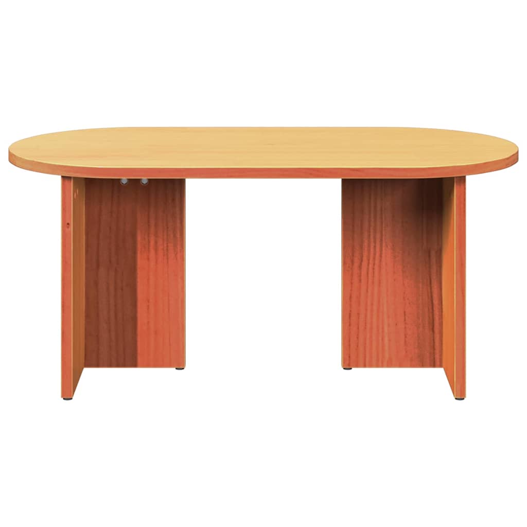 vidaXL Coffee Table Wax Brown 80 x 39.5 x 35 cm Solid Pine wood 6