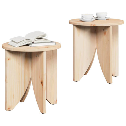 vidaXL Coffee Table 2 pcs Natural 41.5 x 41.5 x 44 cm 3