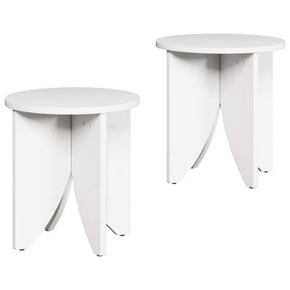 vidaXL Coffee Table 2 pcs White 41.5 x 41.5 x 44 cm 2