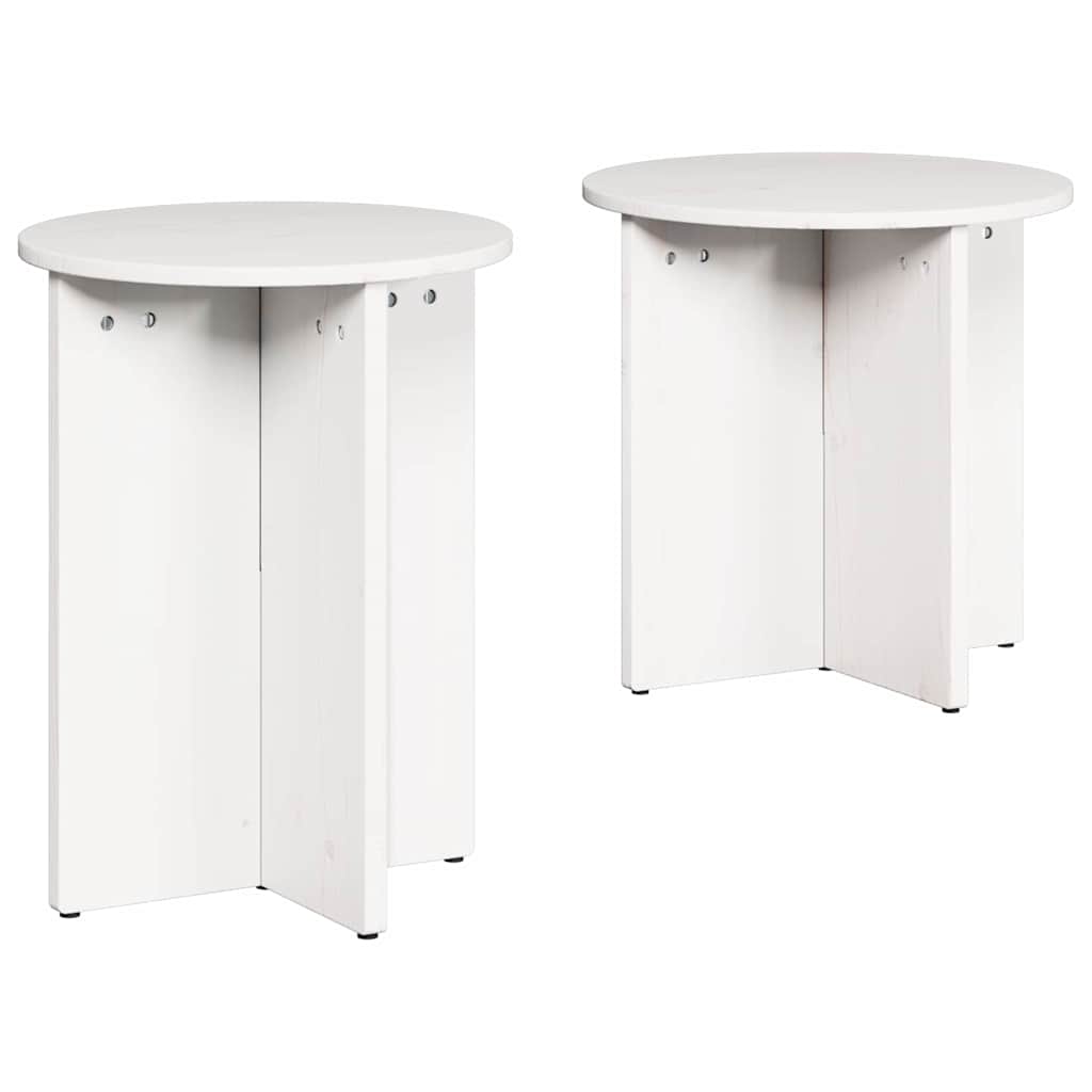 Coffee Table 2 pcs 41.5 x 41.5 x 46 cm White