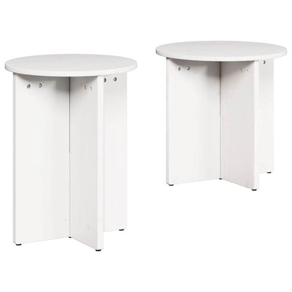 Coffee Table 2 pcs 41.5 x 41.5 x 46 cm White