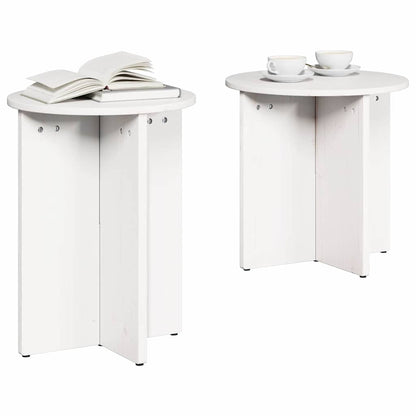 Coffee Table 2 pcs White