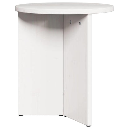 vidaXL Coffee Table 2 pcs White 49 x 49 x 28 cm Solid Pine wood 5