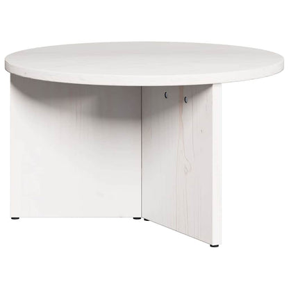 vidaXL Coffee Table 2 pcs White 49 x 49 x 28 cm Solid Pine wood 6