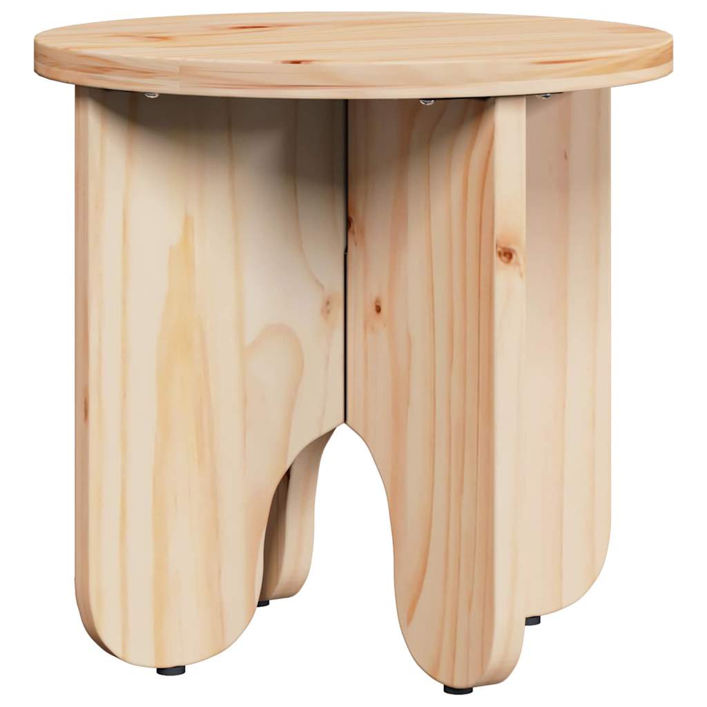 vidaXL Coffee Table 2 pcs Natural 39.5 x 39.5 x 30 cm Solid Pine wood 5