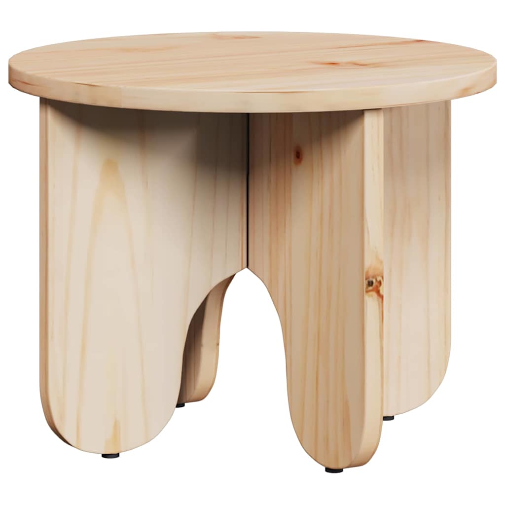 vidaXL Coffee Table 2 pcs Natural 39.5 x 39.5 x 30 cm Solid Pine wood 6