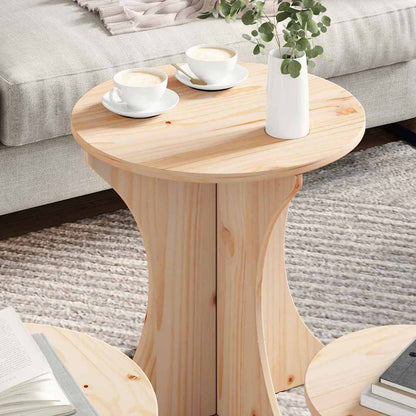 vidaXL Coffee Table 3 pcs Natural 46 x 46 x 47 cm 4