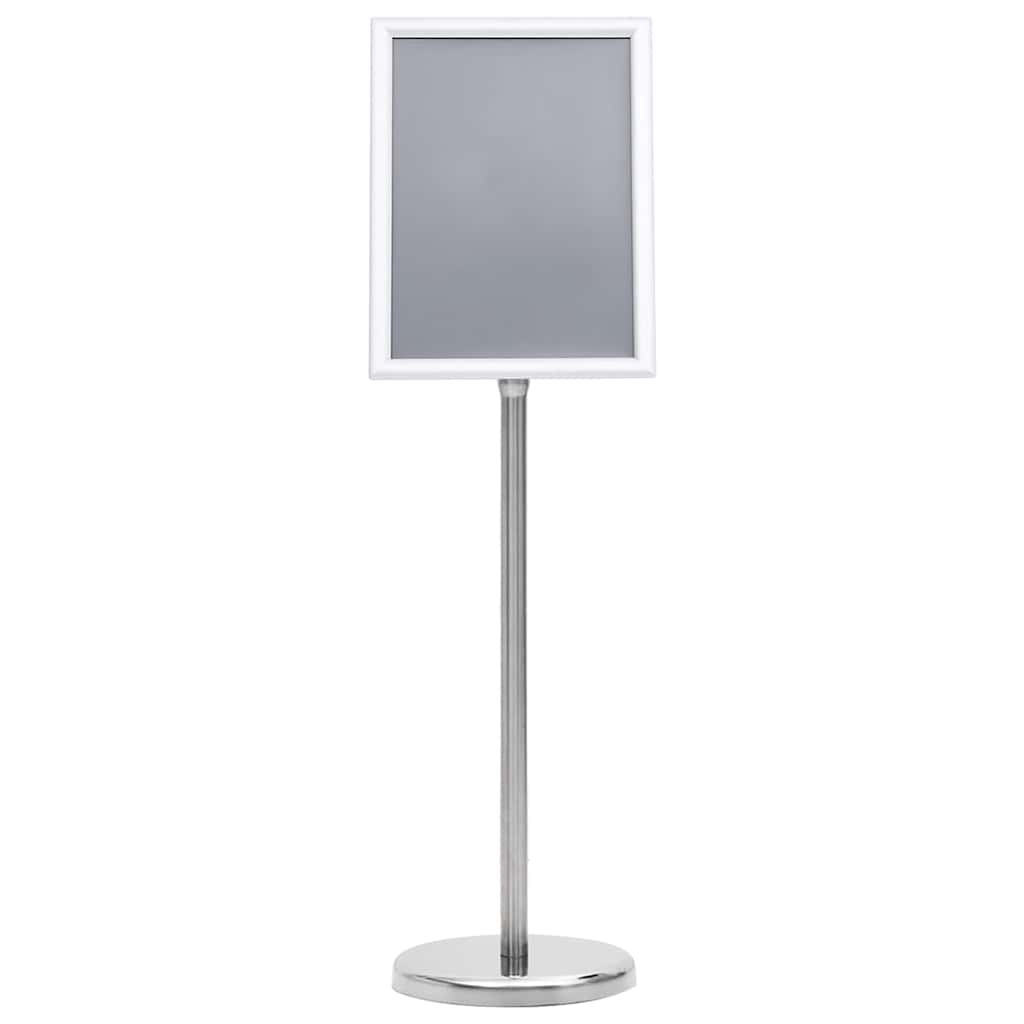 vidaXL Poster Stands 2 pcs Silver 32.7 x 24 x 108 cm Aluminium 3