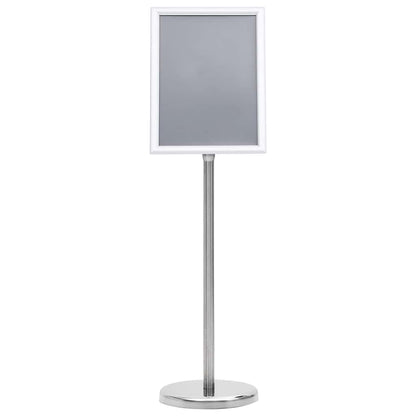 vidaXL Poster Stands 2 pcs Silver 32.7 x 24 x 108 cm Aluminium 3