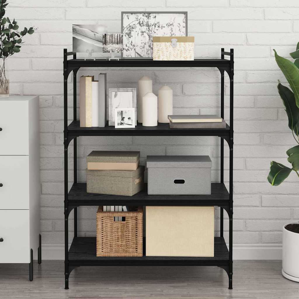 vidaXL Bookshelf Board 3-Tier 4 pcs 80 x 40 x 1.5 cm Engineered Wood 1