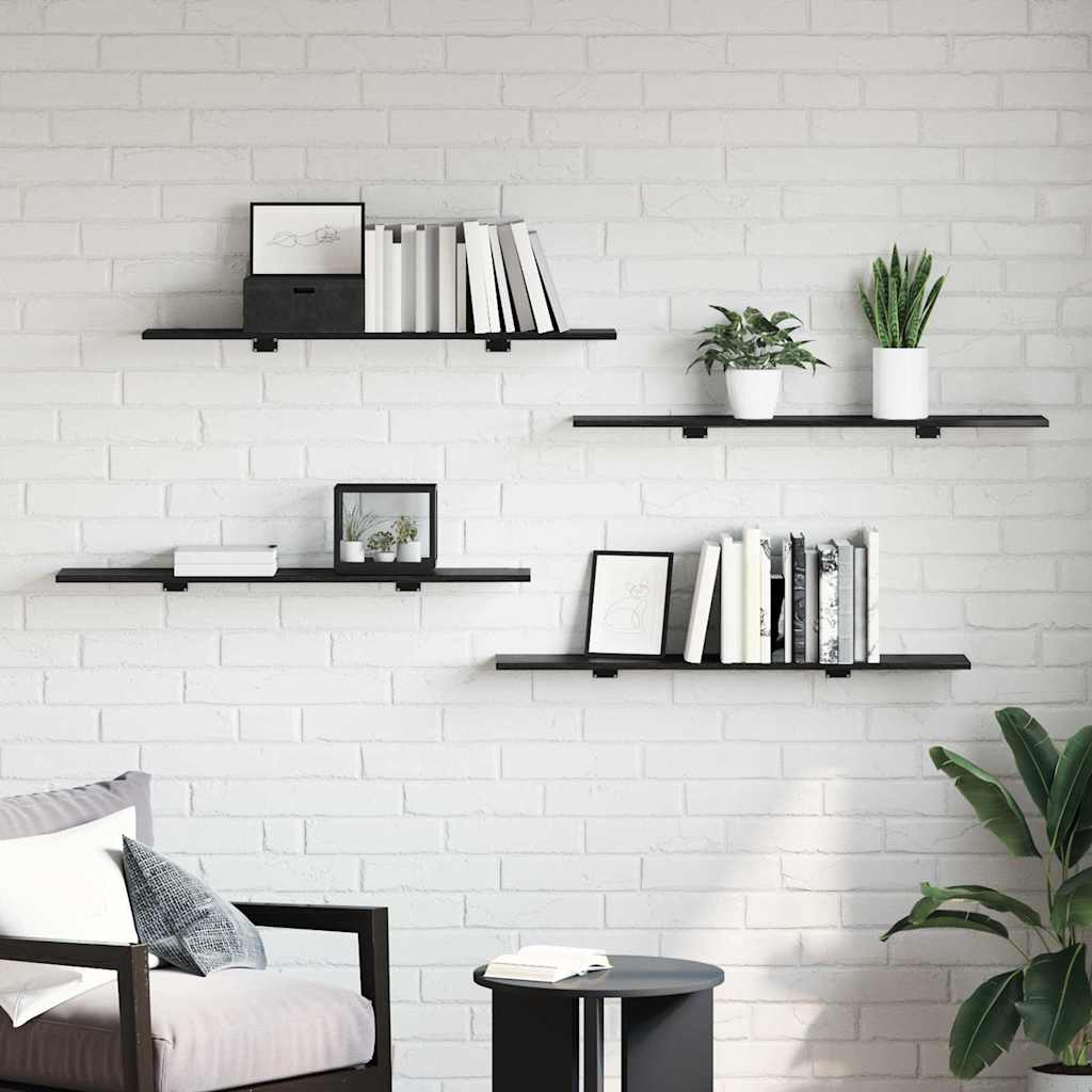 vidaXL Bookshelf Board 3-Tier 4 pcs 100 x 20 x 1.5 cm Engineered Wood 3