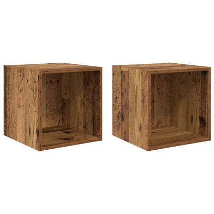 Wall Cabinets 37x37x37 cm Engineered Wood 2 Old wood