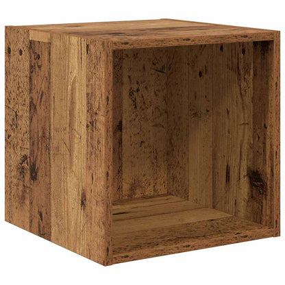 vidaXL Wall Cabinet 2 pcs Old Wood 37 x 37 x 37 cm Engineered Wood 5