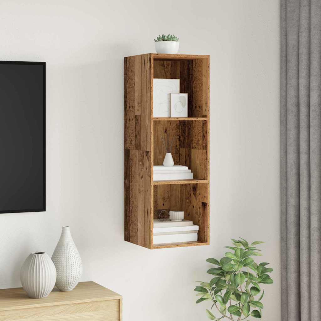 vidaXL TV Cabinet Set 37 x 37 x 107 cm Old Wood Engineered Wood 1