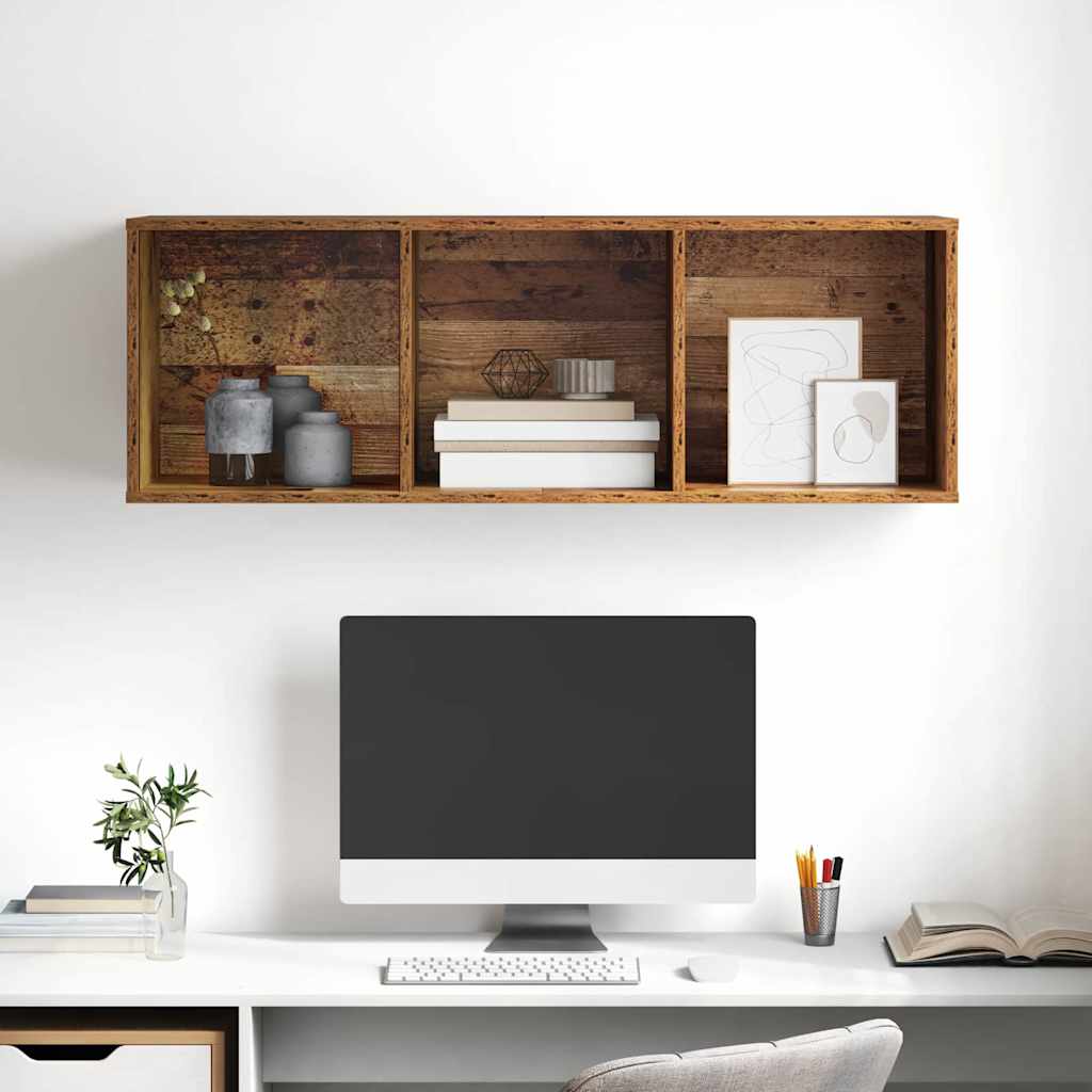 vidaXL TV Cabinet Set 37 x 37 x 107 cm Old Wood Engineered Wood 5