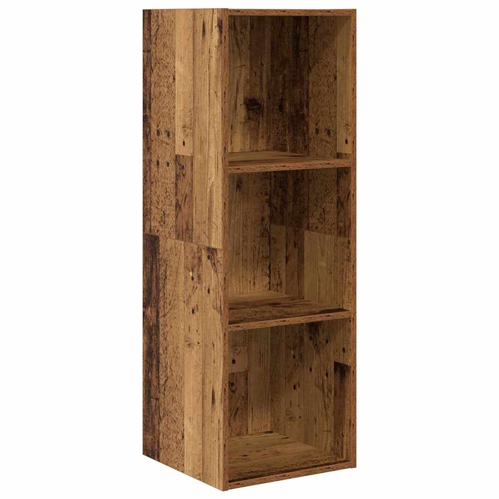 vidaXL TV Cabinet Set 37 x 37 x 107 cm Old Wood Engineered Wood 2