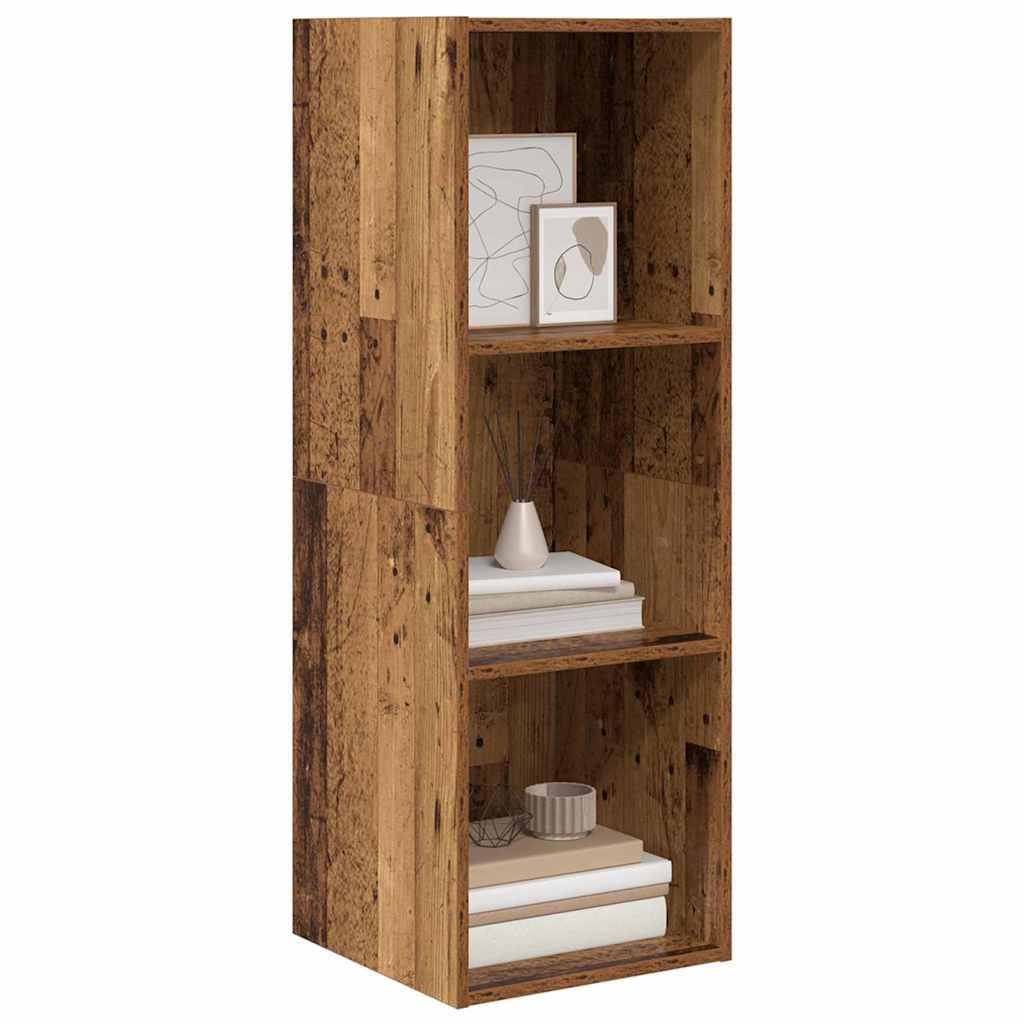 vidaXL TV Cabinet Set 37 x 37 x 107 cm Old Wood Engineered Wood 3