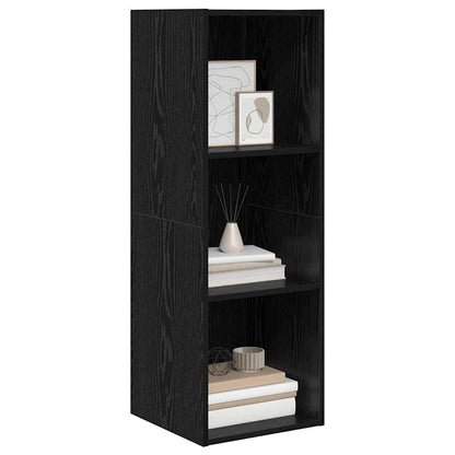 vidaXL TV Cabinet Set 37 x 37 x 107 cm Black Oak Engineered Wood 3