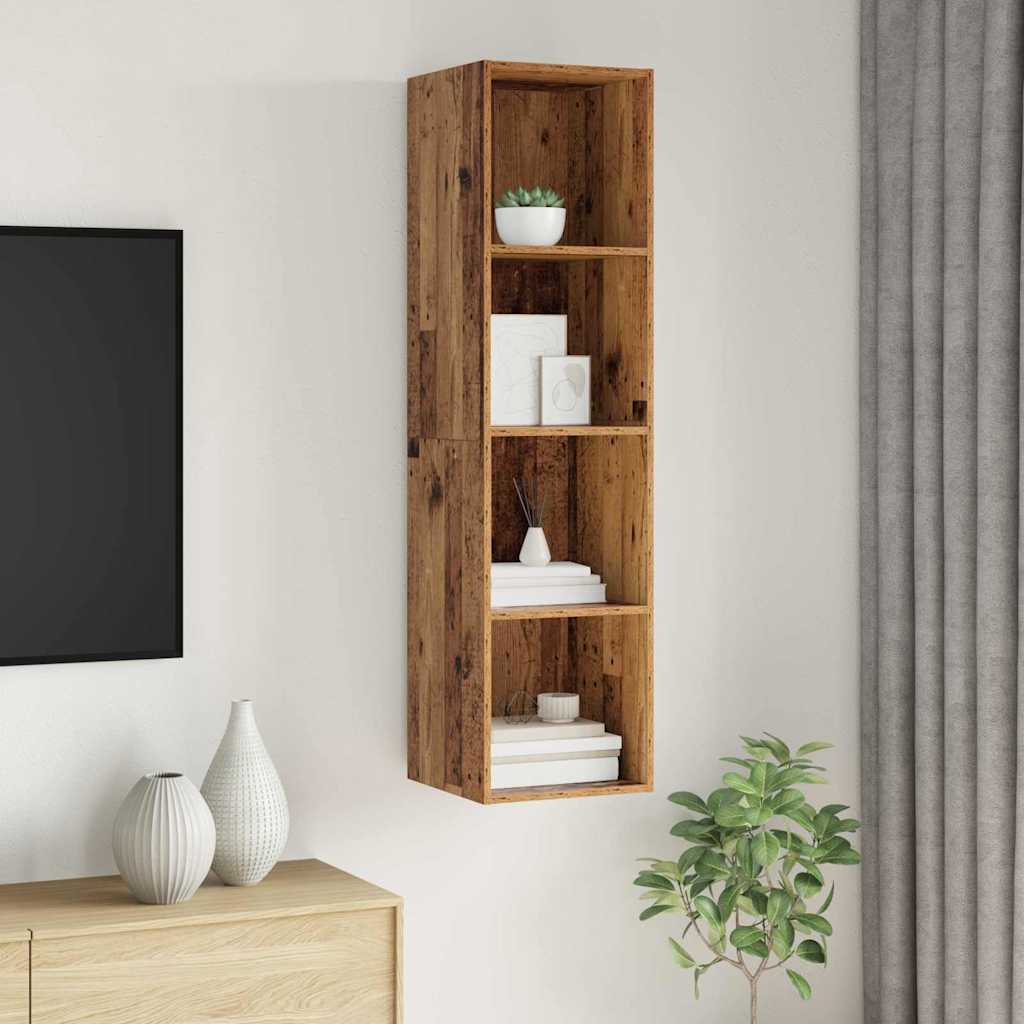 vidaXL TV Cabinet Set 37 x 37 x 142.5 cm Old Wood Engineered Wood 1