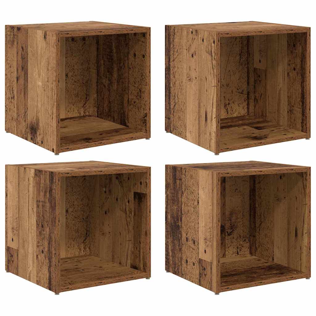 vidaXL TV Cabinet Set 4 pcs Old Wood Engineered Wood 2