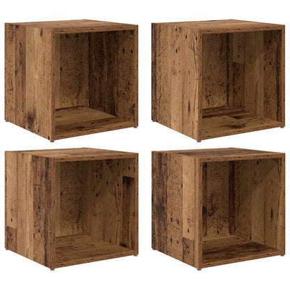 vidaXL TV Cabinet Set 4 pcs Old Wood Engineered Wood 2