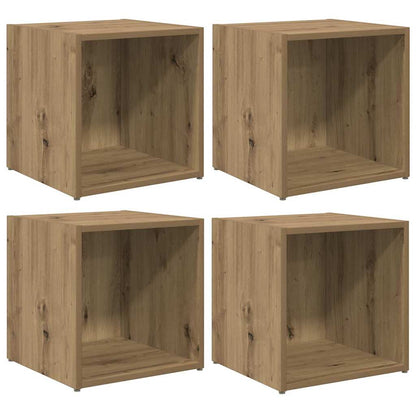 vidaXL TV Cabinet Set 4 pcs Artisan Oak Engineered Wood 2