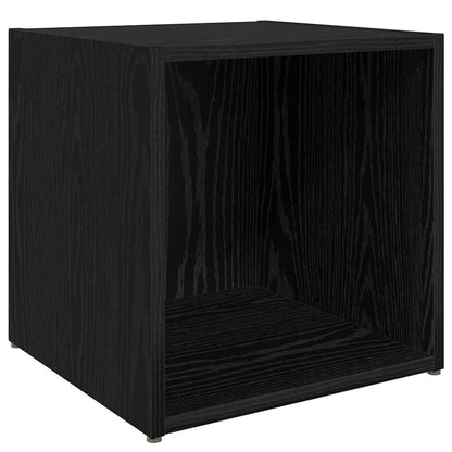 vidaXL TV Cabinet Set 4 pcs Black Engineered Wood 5