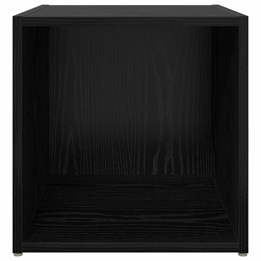 vidaXL TV Cabinet Set 4 pcs Black Engineered Wood 6