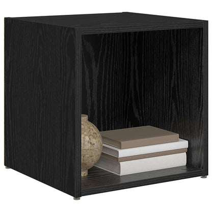vidaXL TV Cabinet Set 4 pcs Black Engineered Wood 3