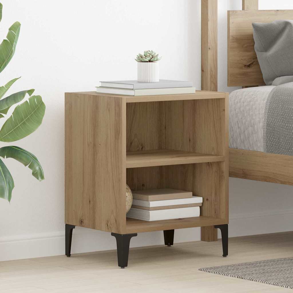 vidaXL Bedside Cabinet 2 pcs Artisan Oak 40 x 30 x 50 cm 1