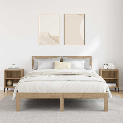 vidaXL Bedside Cabinet 2 pcs Artisan Oak 40 x 30 x 50 cm 4