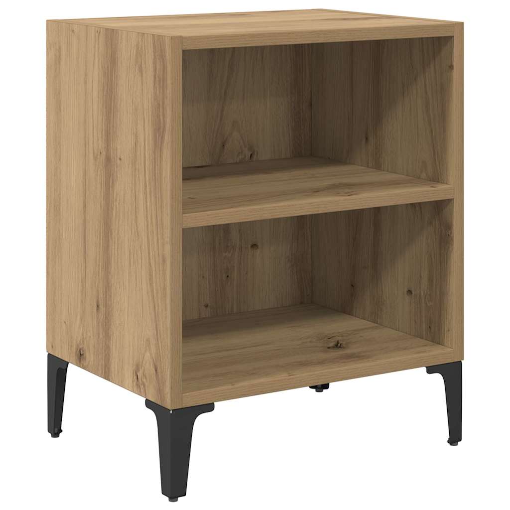 vidaXL Bedside Cabinet 2 pcs Artisan Oak 40 x 30 x 50 cm 5