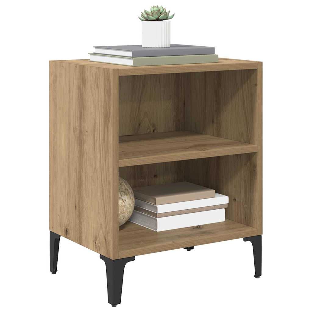 vidaXL Bedside Cabinet 2 pcs Artisan Oak 40 x 30 x 50 cm 3