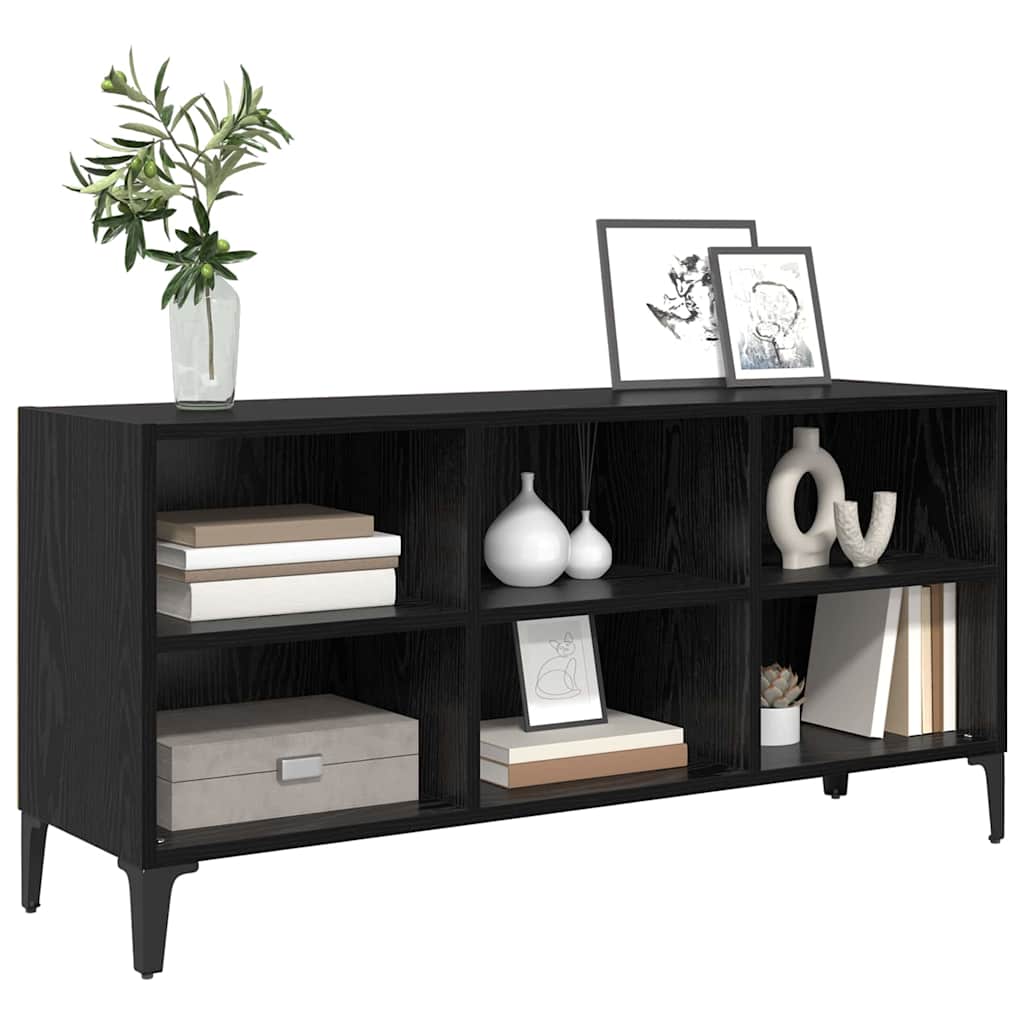 vidaXL TV Cabinet Set Black 103.5 x 30 x 50 cm Engineered Wood 3