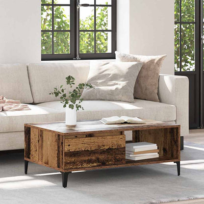 vidaXL Coffee Table Old wood 90 x 60 x 35 cm Engineered Wood 4