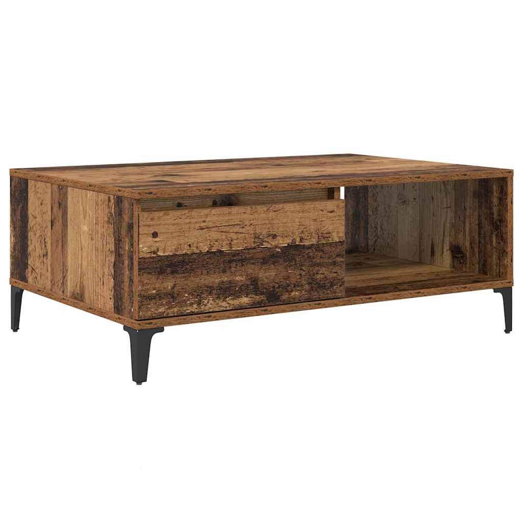 vidaXL Coffee Table Old wood 90 x 60 x 35 cm Engineered Wood 2