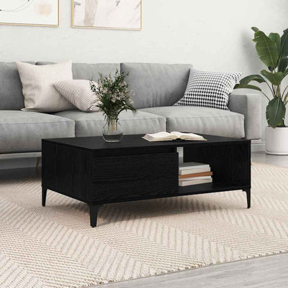 vidaXL Coffee Table Black oak 90 x 60 x 35 cm Engineered Wood 1
