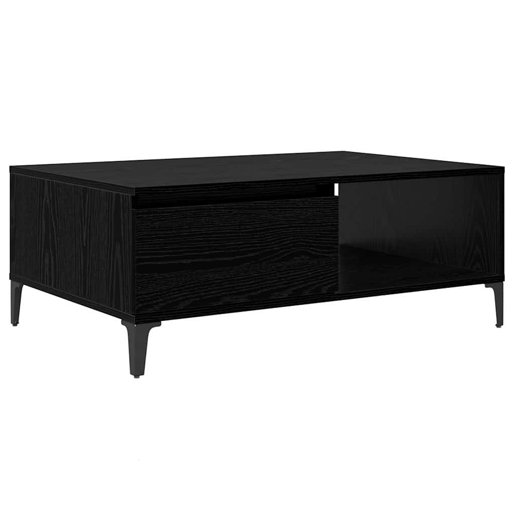 vidaXL Coffee Table Black oak 90 x 60 x 35 cm Engineered Wood 2