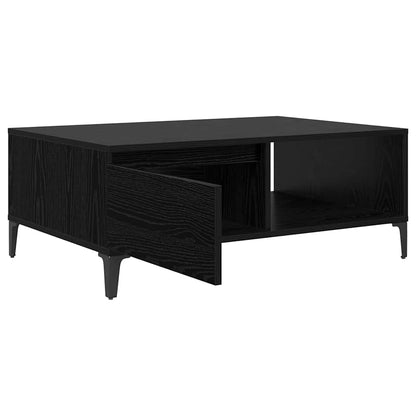 vidaXL Coffee Table Black oak 90 x 60 x 35 cm Engineered Wood 5